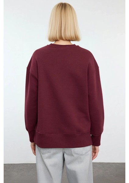 Kadın Bisiklet Yaka Düşük Kol Regular Kalıp Sweatshirt Fonksiyonel Dayanıklı Kaliteli Spor fırsatları