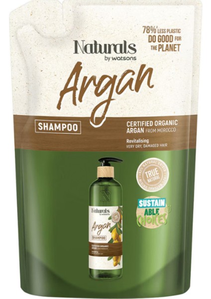Doğal Argan Yağlı Yeniden Dolum Saç Şampuanı 450 ml – Nemlendirici ve Onarıcı Bakım fiyatları