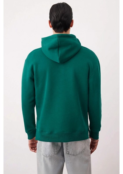 Erkek Kapüşonlu Fermuarlı Düşük Kol Uzun Kollu Kalıp Sweatshirt Fonksiyonel Dayanıklı Spor fırsatları