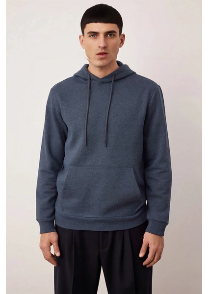 Erkek Kapüşonlu Standart Kol Regular Kalıp Sweatshirt Fonksiyonel Dayanıklı Kaliteli Rahat modelleri