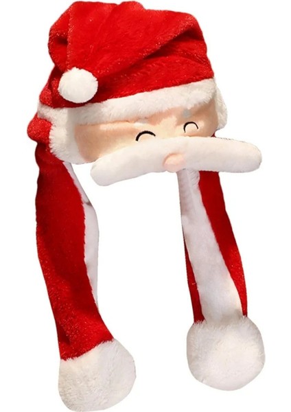 Peluş Yılbaşı Noel Baba Yeni Yıl Şapkası Hareketli Bıyık 2 Adet Noel Eğlence Şapkası indirimleri