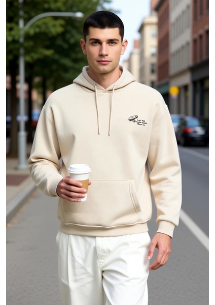 Erkek Kapüşonlu Düşük Kol Sweatshirt Slogan Nakışlı Fonksiyonel Dayanıklı Kaliteli Estetik fiyatları