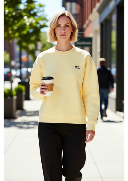 Kadın Bisiklet Yaka Düşük Kol Nakışlı Örme Sweatshirt Fonksiyonel Dayanıklı Kaliteli Rahat fiyatları