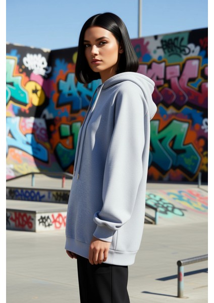 Kadın Kapüşonlu Düşük Kol Uzun Sweatshirt Fonksiyonel Dayanıklı Kaliteli Konforlu Estetik Şık indirimleri