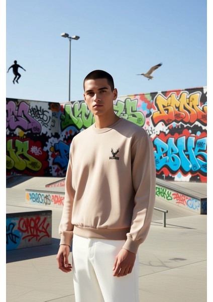 Erkek Bisiklet Yaka Düşük Kol Uzun Kol Sweatshirt Fonksiyonel Dayanıklı Kaliteli Konforlu Şık indirimleri