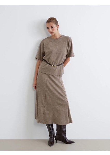 Lcw Vision Bej Beli Lastikli A Kesim Etek