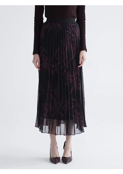 Lcwaıkıkı Classic Karışık Beli Lastikli Desenli Pileli Şifon Etek fiyatları