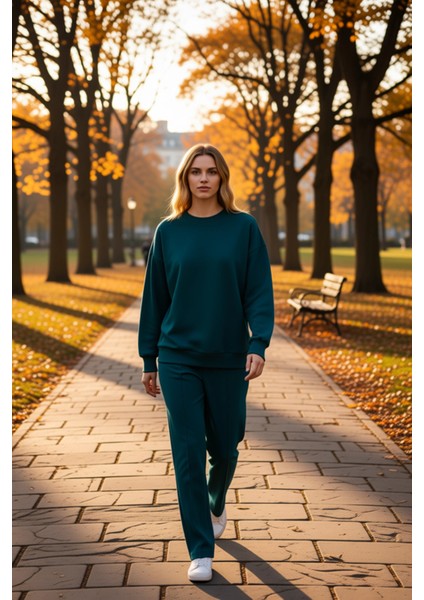 Kadın Bisiklet Yaka Düşük Kol Uzun Kollu Örme Sweatshirt Fonksiyonel Dayanıklı Kaliteli Şık