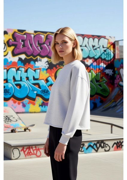 Kadın Bisiklet Yaka Düşük Kol Örme Sweatshirt Fonksiyonel Dayanıklı Kaliteli Konforlu Spor indirimleri