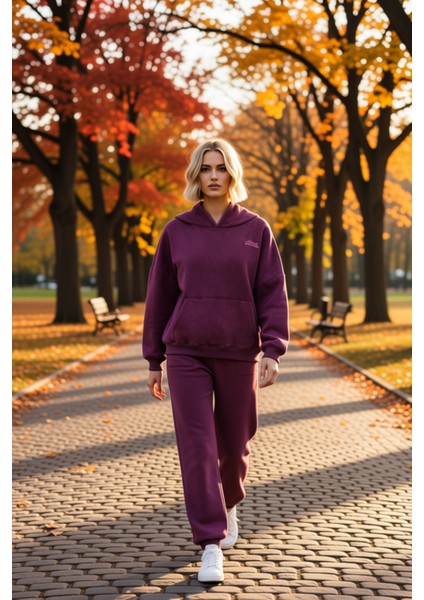 Kadın Kapüşonlu Düşük Kol Örme Sweatshirt Fonksiyonel Dayanıklı Kaliteli Konforlu Estetik Şık