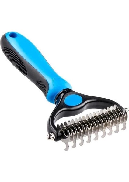 Plastik Saplı Metal Kedi Köpek Bakım Kıtık Tüy Topak Açıcı Tarak ( Lisinya )