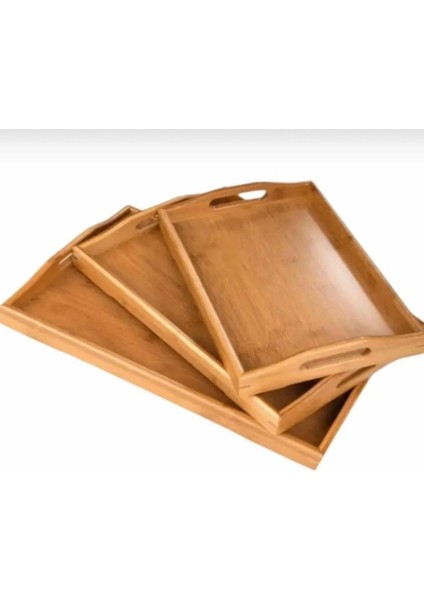 Tepsi 3lü Ahşap