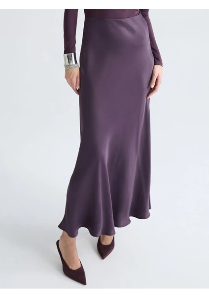 Lcw Vision Mürdüm Beli Lastikli A Kesim Saten Etek modelleri