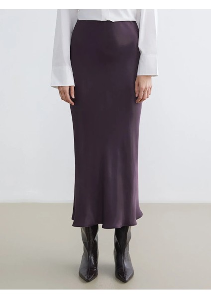 Lcw Vision Mürdüm Beli Lastikli A Kesim Saten Etek fırsatları