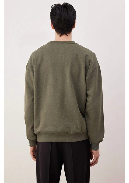 Erkek Bisiklet Yaka Düşük Kol Uzun Kol Sweatshirt Fonksiyonel Dayanıklı Kaliteli Konforlu Şık fırsatları