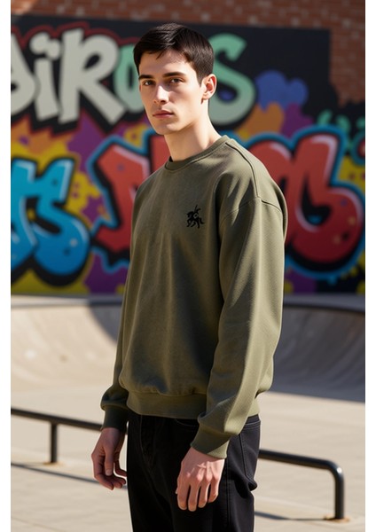 Erkek Bisiklet Yaka Düşük Kol Uzun Kol Sweatshirt Fonksiyonel Dayanıklı Kaliteli Konforlu Şık indirimleri