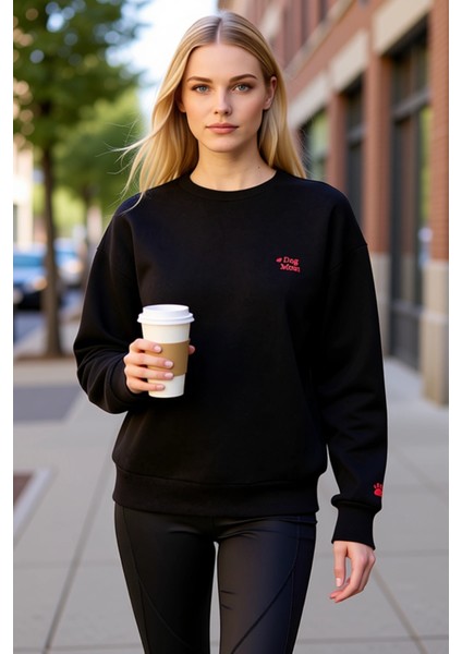 Kadın Bisiklet Yaka Düşük Kol Nakışlı Örme Sweatshirt Fonksiyonel Dayanıklı Kaliteli Rahat fiyatları