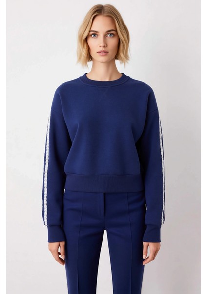 Kadın Bisiklet Yaka Düşük Kol Regular Kalıp Örme Sweatshirt Fonksiyonel Dayanıklı Kaliteli modelleri