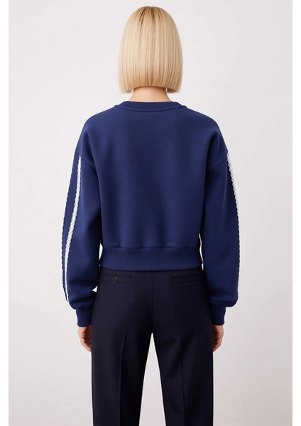 Kadın Bisiklet Yaka Düşük Kol Regular Kalıp Örme Sweatshirt Fonksiyonel Dayanıklı Kaliteli fırsatları