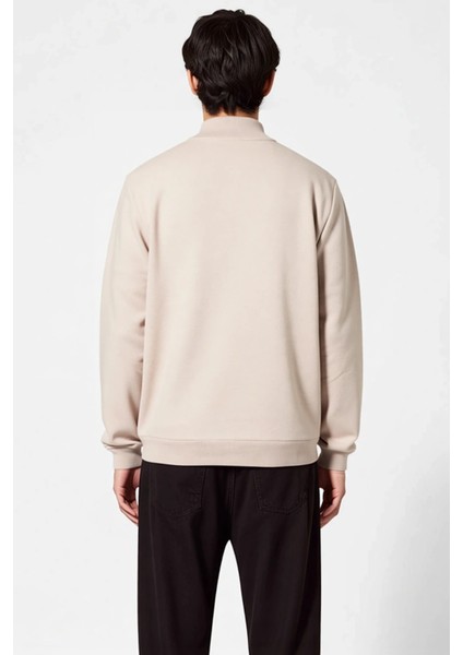 Erkek Dik Yaka Standart Kol Regular Kalıp Sweatshirt Fonksiyonel Dayanıklı Kaliteli Modern fırsatları