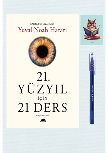 21 Yüzyıl Için 21 Ders - Yuval Noah Harari - Kolektif Kitap - Pensan Büro Mavi Tükenmez Kalem