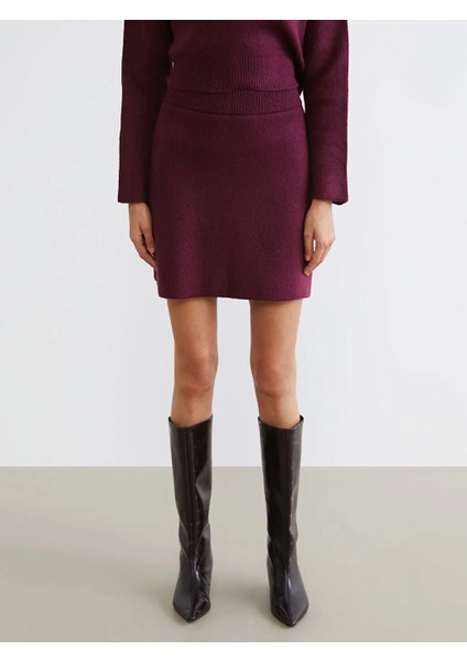 Lcw Vision Mürdüm Beli Lastikli Triko Mini Etek fiyatları