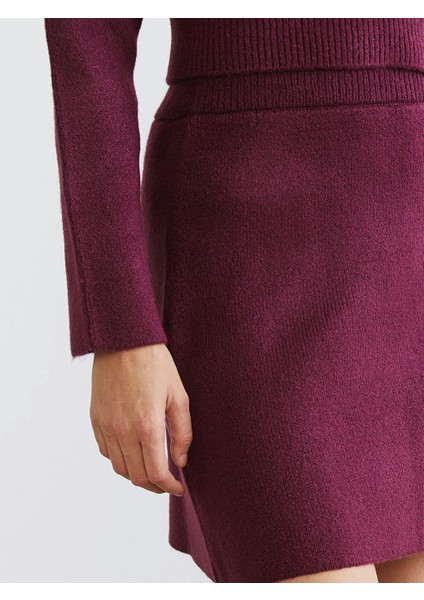 Lcw Vision Mürdüm Beli Lastikli Triko Mini Etek modelleri