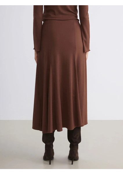 Soulife Kahverengi Beli Lastikli Dokulu Pileli Etek fırsatları