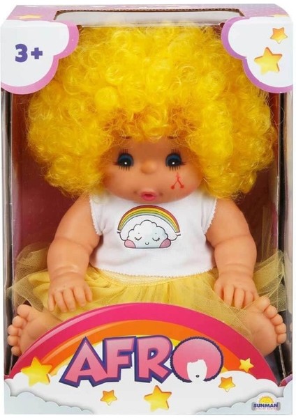 20040 Afro Kıvırcık Saçlı Bebek 23 cm -Nessiworld