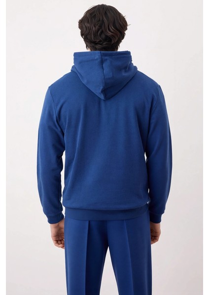 Erkek Kapüşonlu Standart Kol Regular Kalıp Slogan Desenli Sweatshirt Fonksiyonel Dayanıklı fırsatları