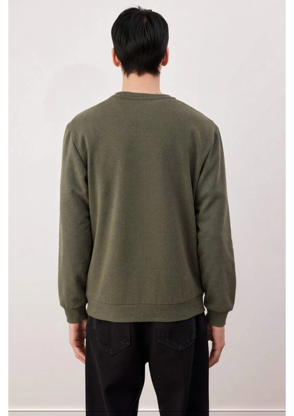 Erkek Bisiklet Yaka Standart Kol Regular Kalıp Sweatshirt Fonksiyonel Dayanıklı Kaliteli Şık fırsatları