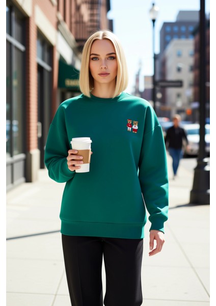 Kadın Bisiklet Yaka Düşük Kol Oversize Sweatshirt Fonksiyonel Dayanıklı Kaliteli Konforlu Şık fiyatları