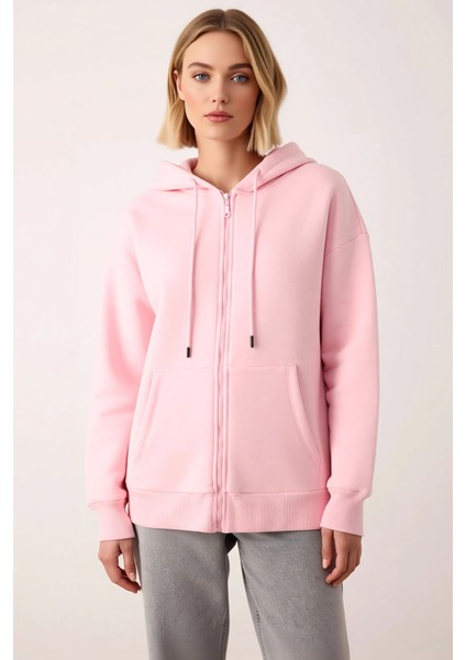 Kadın Kapüşonlu Düşük Kol Fermuarlı Sweatshirt Uzun Kollu Kalıp Fonksiyonel Dayanıklı Spor modelleri