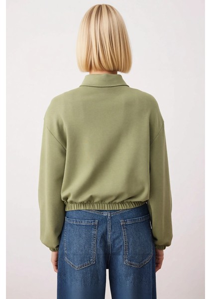 Kadın Polo Yaka Düşük Kol Cep Detaylı Örme Gömlek Fonksiyonel Dayanıklı Kaliteli Konforlu Şık fırsatları