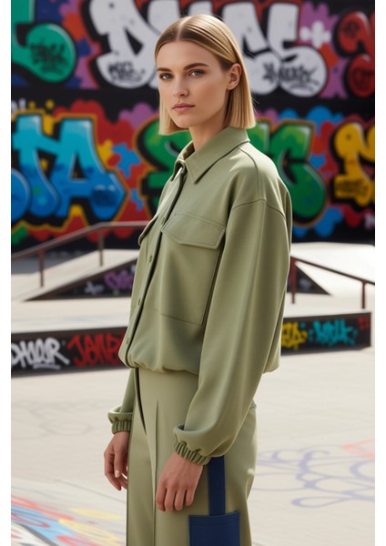 Kadın Polo Yaka Düşük Kol Cep Detaylı Örme Gömlek Fonksiyonel Dayanıklı Kaliteli Konforlu Şık indirimleri