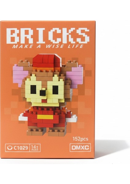 Bricks Jerry Karakter Figürü 3D Mini Yapboz LEGO Oyuncak