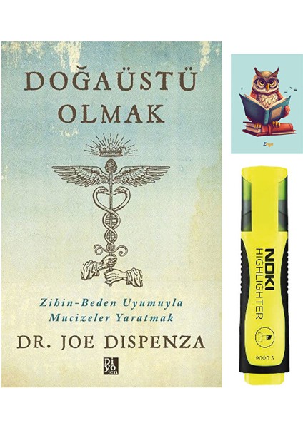 Doğaüstü Olmak-Joe Dispenz-Diyojen Yayıncılık-Sarı Fosforlu Kalem-Not Defteri Seti