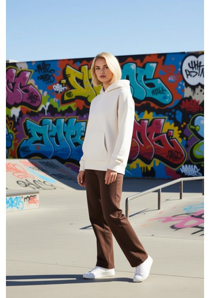 Kadın Kapüşonlu Düşük Kol Geniş Kalıp Örme Sweatshirt Fonksiyonel Dayanıklı Kaliteli Rahat indirimleri