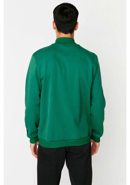 Erkek Balıkçı Yaka Standart Kol Regular Kalıp Nakışlı Sweatshirt Fonksiyonel Dayanıklı Şık fırsatları