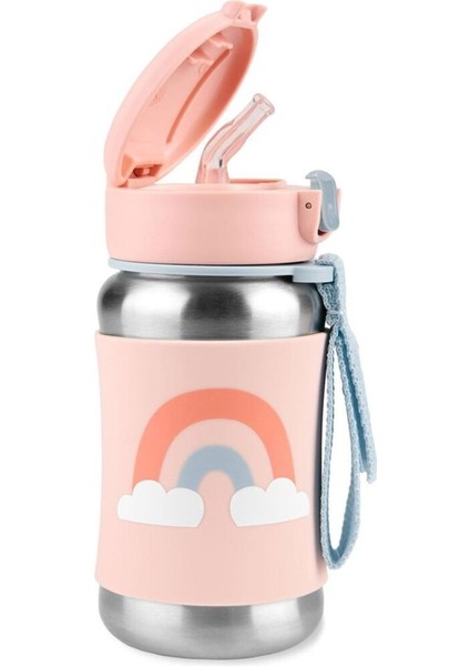 Skip Hop Zoo Pipetli Paslanmaz Çelik Suluk 350 ml Gökkuşağı fiyatları