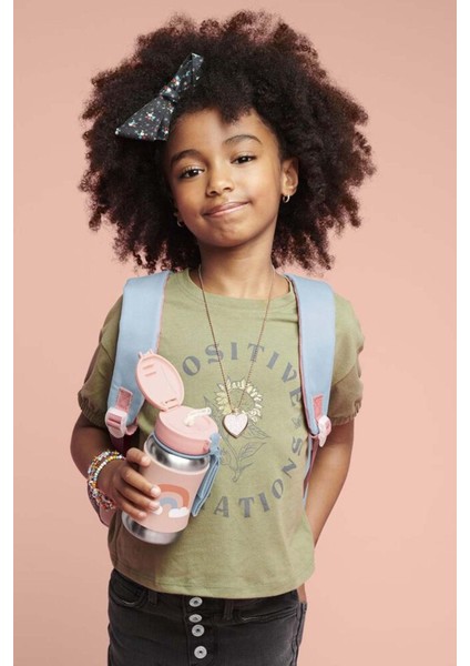 Skip Hop Zoo Pipetli Paslanmaz Çelik Suluk 350 ml Gökkuşağı indirimleri