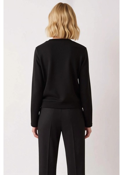 Kadın Bisiklet Yaka Standart Kol Düğmeli Regular Kalıp Örme Üst Fonksiyonel Dayanıklı Spor fırsatları