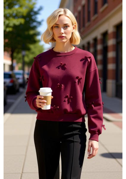 Kadın Bisiklet Yaka Düşük Kol Fermuarlı Örme Sweatshirt Fonksiyonel Dayanıklı Kaliteli Şık fiyatları