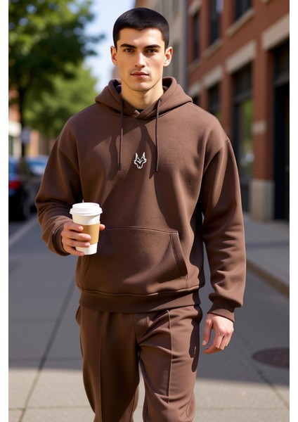 Erkek Kapüşonlu Standart Kol Kanguru Cep Sweatshirt Fonksiyonel Dayanıklı Kaliteli Estetik fiyatları