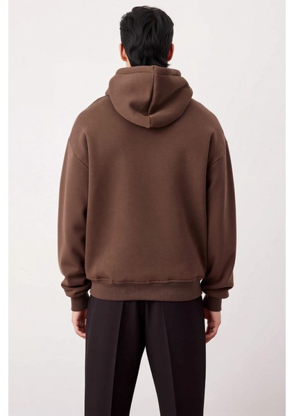 Erkek Kapüşonlu Standart Kol Kanguru Cep Sweatshirt Fonksiyonel Dayanıklı Kaliteli Estetik fırsatları