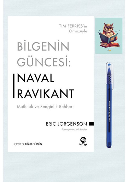 Bilgenin Güncesi Naval Ravikant Mutluluk ve Zenginlik Rehberi - Eric Jorgenson - Mavi Tükenmez Kalem