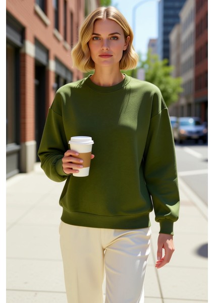 Kadın Bisiklet Yaka Düşük Kol Regular Kalıp Örme Sweatshirt Fonksiyonel Dayanıklı Kaliteli fiyatları