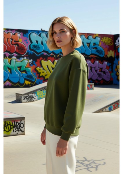 Kadın Bisiklet Yaka Düşük Kol Regular Kalıp Örme Sweatshirt Fonksiyonel Dayanıklı Kaliteli indirimleri