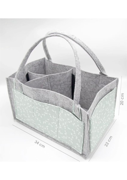 Babyjem Keçe Anne Bebek Bakım Çantası 772 Yeşil Çiçek fiyatları