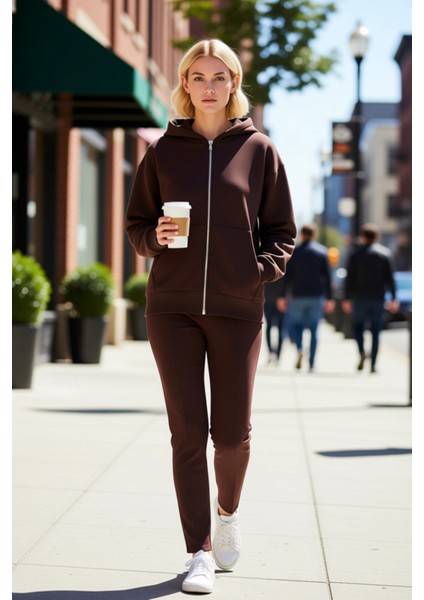 Kadın Kapüşonlu Düşük Kol Fermuarlı Örme Sweatshirt Fonksiyonel Dayanıklı Kaliteli Estetik fiyatları